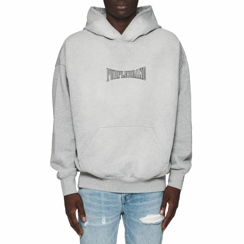 PURPLE MWT FLEECE FLARED PO HOODY