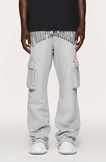 PURPLE MWT FLEECE FLARED PANT